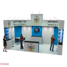 Load image into Gallery viewer, Exhibition Stand (corner) 6x3L Shape